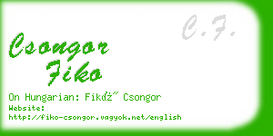 csongor fiko business card